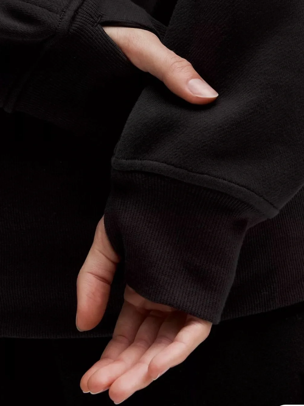 Lululemon Scuba oversized funnel-neck half zip wmn. sz. XS/S blk, good condition - Picture 4 of 13